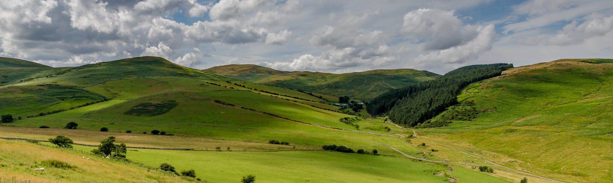 Northumberland Landscape Photography - Rolling hills and valley